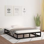 vidaXL Bedframe massief hout zwart 180x200 cm, Verzenden, Nieuw