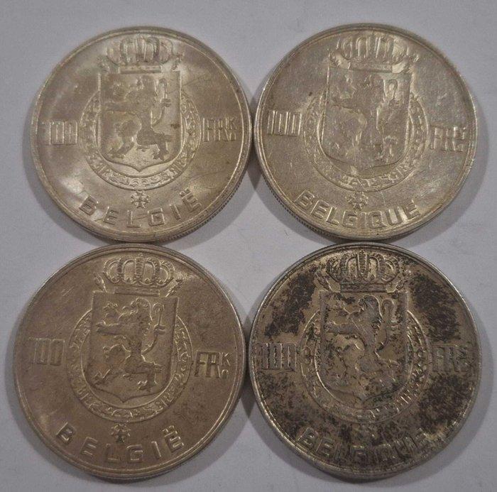 België. Leopold III. 100 Francs 1949/1954 (Zonder, Postzegels en Munten, Munten | Nederland