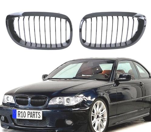 CALANDRES BMW E46 COUPÉ CABRIO 03-06 NOIR BRILLANT, Auto-onderdelen, Carrosserie, Verzenden