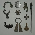 Médiéval Pendant, décoration, Fibula (Sans prix de réserve)