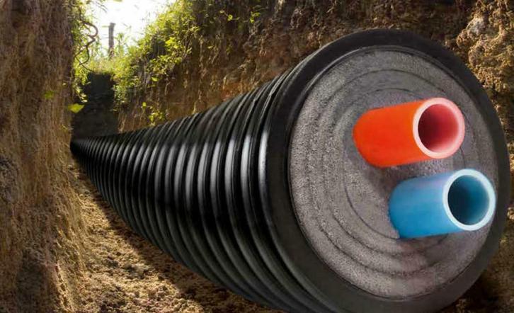 voorgeïsoleerde grondleidingen | Voor bijv. warmtepomp, Doe-het-zelf en Bouw, Overige Doe-Het-Zelf en Bouw, Verzenden