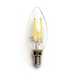 LED Filament kaarslamp 4W E14 C35 kaars 220V Exclusief, Verzenden, Nieuw, E14 (klein)