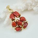 Bloedkoraal - Zilver, Verguld - Ketting met hanger - CORALLO