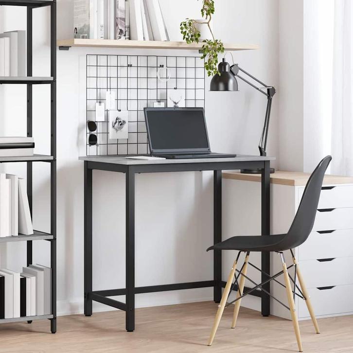 vidaXL Tafel Grijs Sonoma 100 x 50 x 76,5 cm Engineered hout, Huis en Inrichting, Bureaus, Nieuw, Verzenden