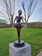 Beeld, XL Bronze Ballerina Dancer - Statue - 53 cm - Brons,, Antiek en Kunst