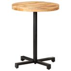 vidaXL Table de bistro Ronde Ø60x75 cm Bois de manguier, Huis en Inrichting, Tafels | Eettafels, Verzenden