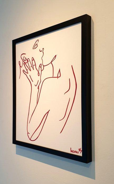 Liesens - Last Kiss ( handpainted on canvas), Antiek en Kunst, Kunst | Schilderijen | Modern