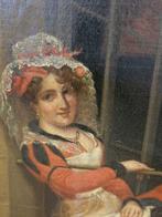 Europese school (XIX) - Femme À La Fenêtre