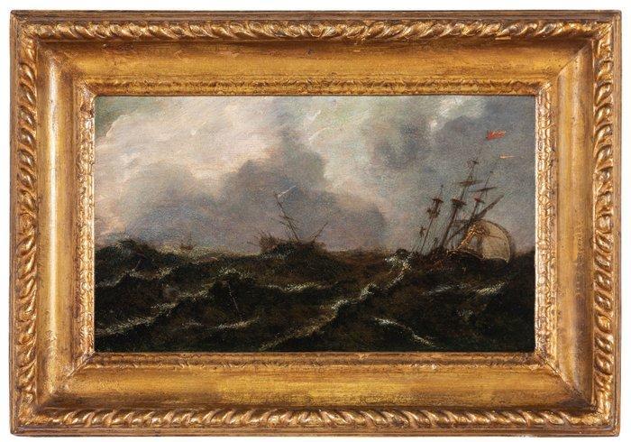 Scuola Olandese (XIX), cerchia di Van de Sande Bakhuysen -, Antiek en Kunst, Kunst | Schilderijen | Klassiek