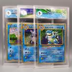 Tris Starter (Base Set) Blastoise, Wartortle, Squirtle - 3, Hobby en Vrije tijd, Verzamelkaartspellen | Pokémon, Nieuw