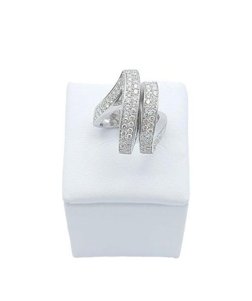Ring - 18 karaat Witgoud -  2.20ct. tw. Diamant (Natuurlijk), Handtassen en Accessoires, Ringen