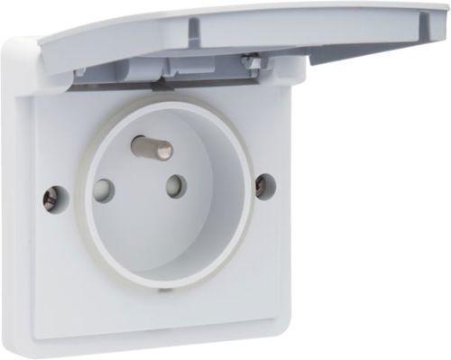 Niko, Hydro, stopcontact opbouw 16 A/250 Vac met penaarde, k, Doe-het-zelf en Bouw, Elektriciteit en Kabels, Verzenden