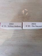 Oostenrijk. 10 Euro / 20 Euro 2002 Schloss Ambras + Die, Postzegels en Munten