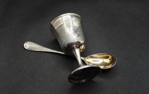 Eierhouder set (3) - .950 zilver, Antiek en Kunst, Antiek | Zilver en Goud