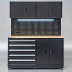 Datona Werkbank garage 160 cm - Datona - Mat zwart, Doe-het-zelf en Bouw, Ophalen of Verzenden, Nieuw