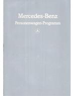 1983 MERCEDES BENZ PROGRAMMA BROCHURE DUITS