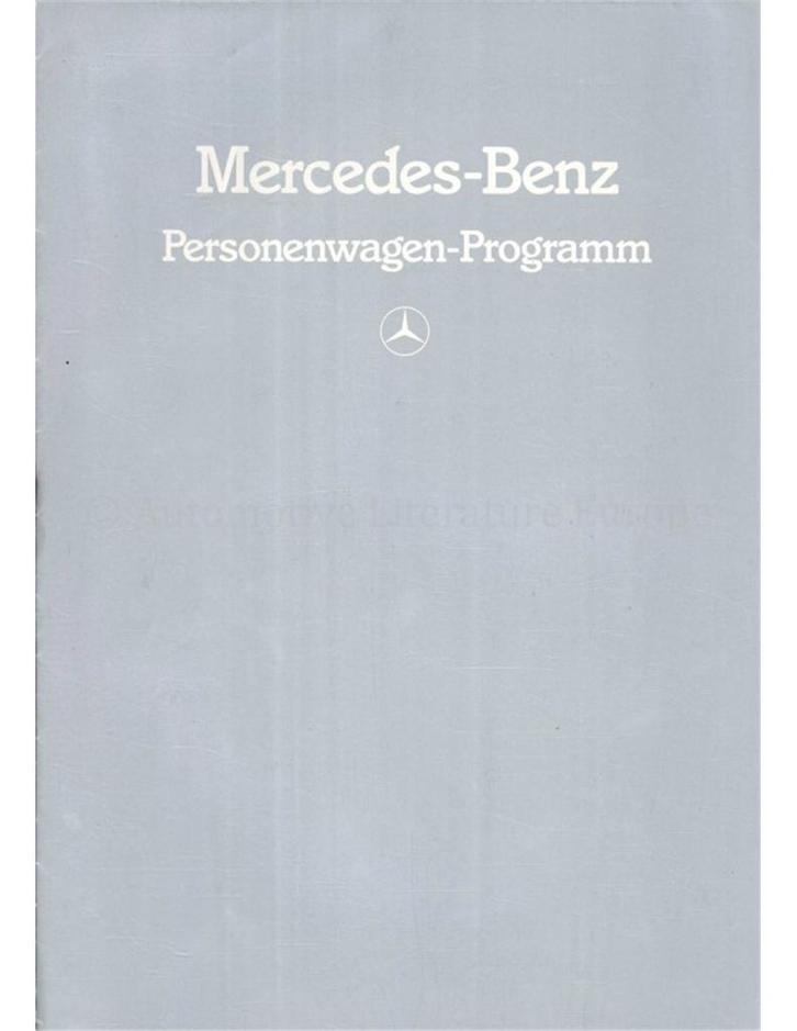 1983 MERCEDES BENZ PROGRAMMA BROCHURE DUITS, Livres, Autos | Brochures & Magazines