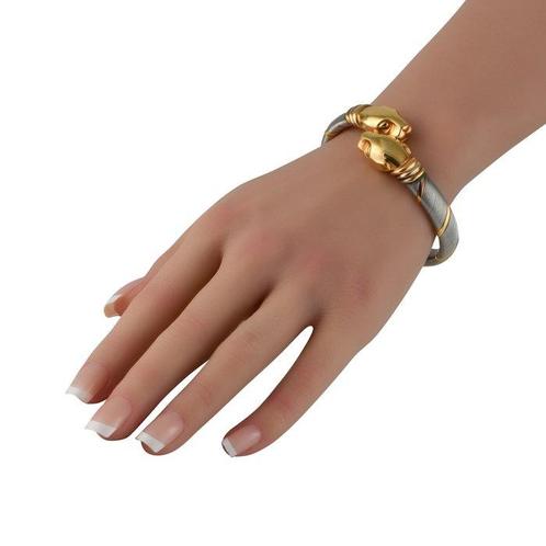 Cartier - Armband - 18 karaat Geel goud, Staal, Cartier, Handtassen en Accessoires, Armbanden