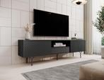 TV-Meubel mat zwart 180x38x48 met lades, Nieuw, 150 tot 200 cm, Overige materialen, 25 tot 50 cm