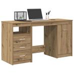 vidaXL Bureau met kast Artisan Oak Engineered Wood, Huis en Inrichting, Bureaus, Verzenden, Nieuw