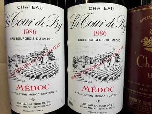 1986 x2 Château Tour de By & 1980 x4 Château Verdignan -, Verzamelen, Wijnen