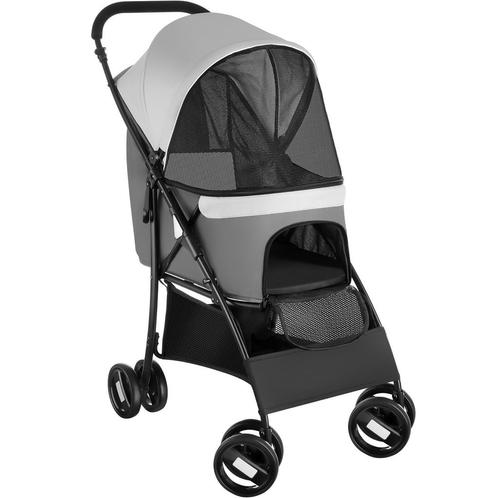 tectake Hondenbuggy Eddy, inklapbaar, geveerd, 2 veiligheids, Fietsen en Brommers, Fietsaccessoires | Overige Fietsaccessoires