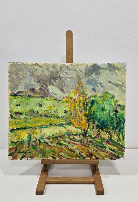 Lluís Domingo Abelló (1917) - El árbol dorado, Antiek en Kunst, Kunst | Schilderijen | Klassiek