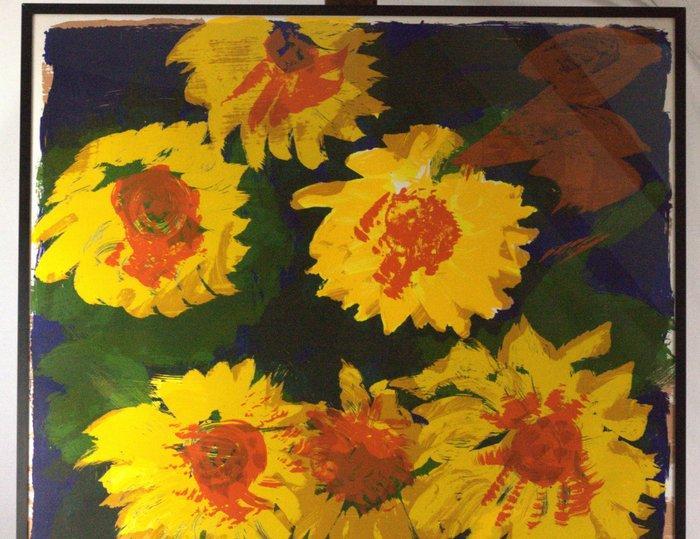 Rainer Fetting (1949) - Sonnenblumen (ohne Titel), Antiek en Kunst, Antiek | Overige Antiek