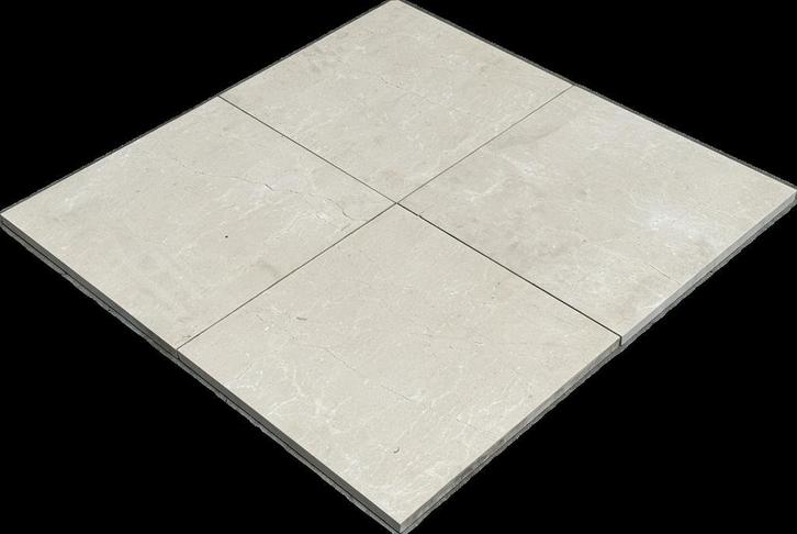 Natuurstenen tegels Crema Marfil - verzoet - 40x40x2 cm, Tuin en Terras, Tegels en Klinkers, Terrastegels, Nieuw, 10 m² of meer