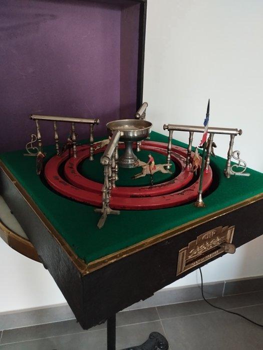 JDEP - Blikken speelgoed - Jeu de Course French Mechanical, Antiquités & Art, Antiquités | Jouets