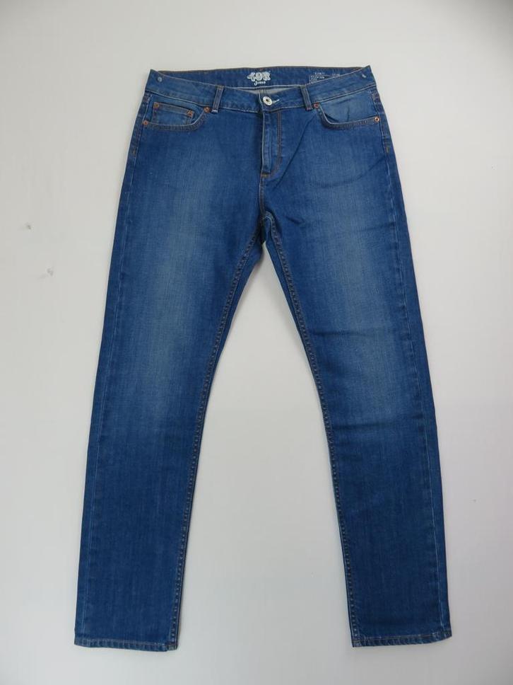 Premium Slim Fit Jeans - Elegante Boyfriend Stijl, Kleding | Dames, Broeken en Pantalons, Lang, Blauw, Maat 38/40 (M), Nieuw, Verzenden