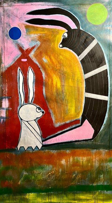 V. Cox - Dont be afraid of the shadows-V - XXL · No Reserve, Antiek en Kunst, Kunst | Schilderijen | Modern