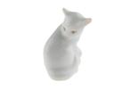 Miniatuur witte kat - Herend, Verzamelen, Poppetjes en Figuurtjes, Gebruikt, Verzenden