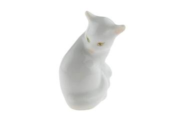 Miniatuur witte kat - Herend