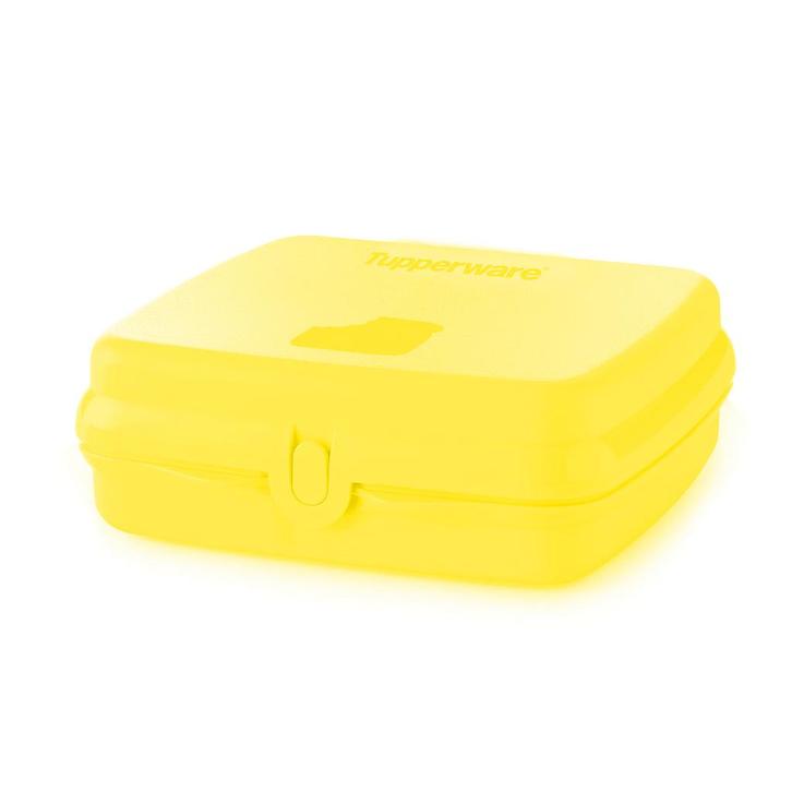 Tupperware Eco Sandwichdoos Geel, Huis en Inrichting, Keuken | Tupperware, Nieuw, Verzenden