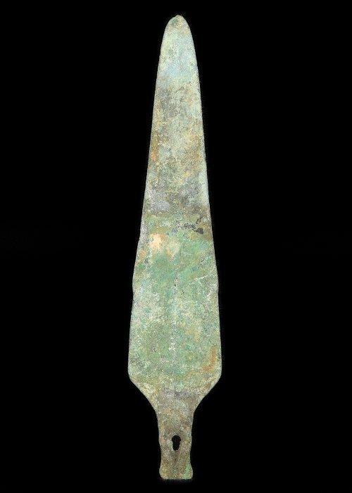 Âge du bronze Bronze Spearhead (Sans prix de réserve), Antiek en Kunst, Antiek | Overige Antiek
