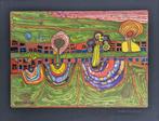 Friedensreich Hundertwasser  (after) - Downtownlane (1971) -, Antiquités & Art