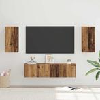 vidaXL Tv-meubelset 4 pcs Oud hout 30,5 x 30 x 60 cm Bewerkt, Verzenden, Nieuw