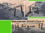 Tafelonderstel 300x97x73 cm - eettafel - tuintafel - bureau, Ophalen, 50 tot 100 cm, Vijf personen of meer, Metaal