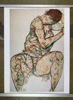 Egon Schiele (after) - Sitting woman with left hand in hair,, Antiek en Kunst