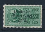 Duitse bezetting ZARA 1943 - Postzegel 1,25 Lire met, Gestempeld