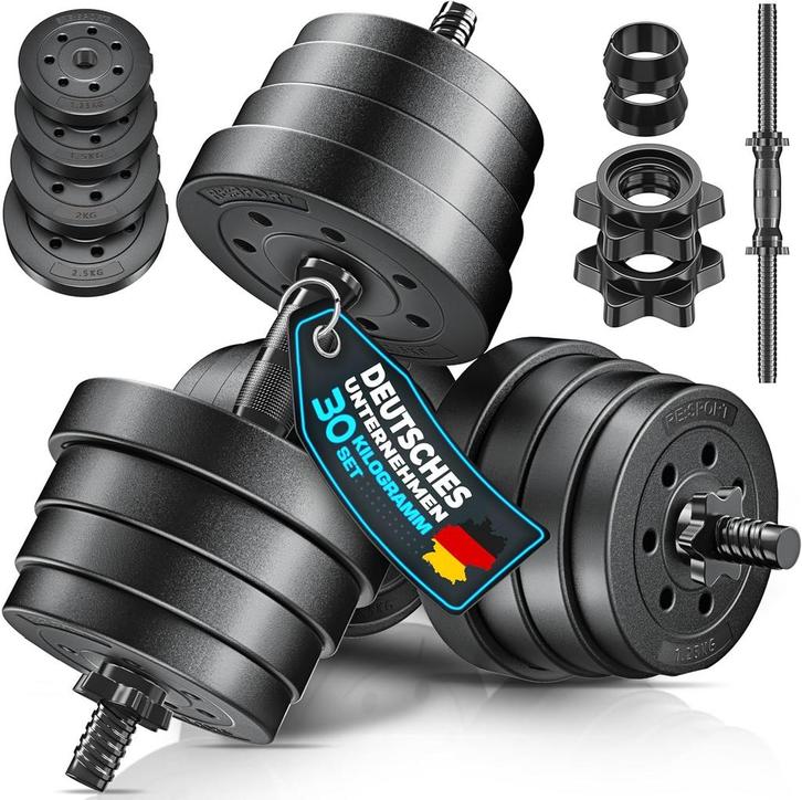 Dumbells set - Gewichten set - Halterset - Verstelbaar - 30, Sports & Fitness, Équipement de fitness, Envoi