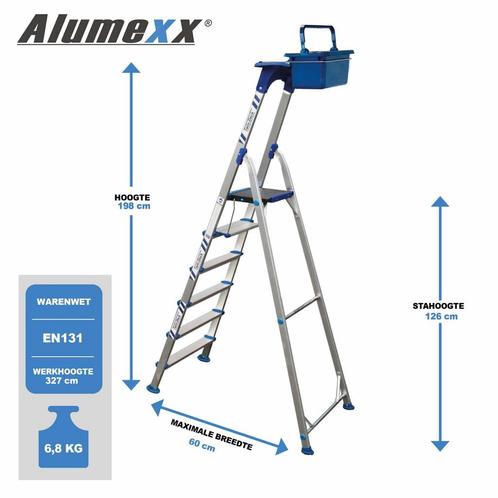 Alumexx Twin-Deck 2.0 huishoudtrap, Bricolage & Construction, Échelles & Escaliers, Envoi