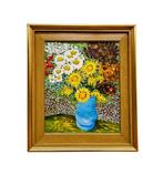 Post-impressionist school (XX) - The sunflowers in the blue