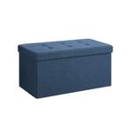 Zitkist/Voetenbank Donkerblauw -300kg | Retour Deal | -46%, Tuin en Terras, Verzenden, Nieuw