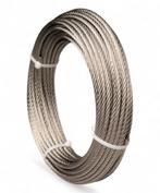 Staalkabel  Rvs 8mm 20m 7x19  - Soepele kabel, Verzenden, Nieuw