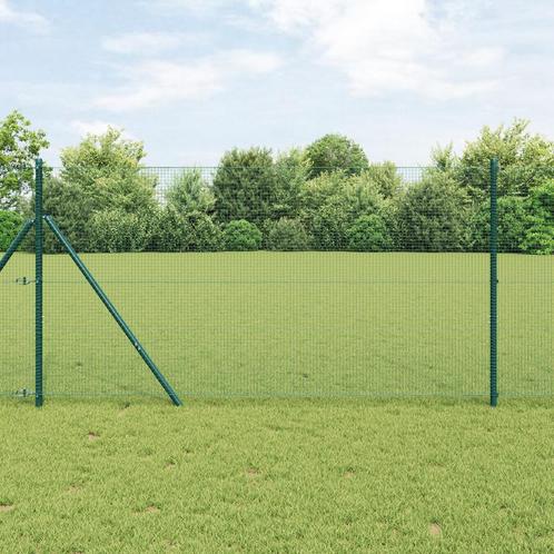 vidaXL Gevecht Draadhek Groen 1x50 m Staal, Tuin en Terras, Tuinhekken en Hekwerk, Nieuw, Verzenden