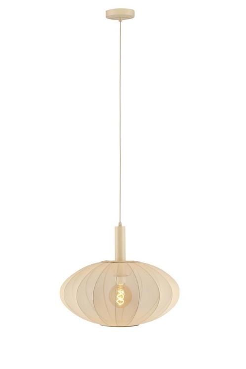 Hanglamp Lucide CORINA -  - Ø 50 cm - 1xE27 - Beige, Maison & Meubles, Lampes | Suspensions, Envoi