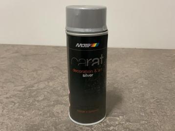 Veiling - 24x Motip Carat spuitlak zilver 400ml