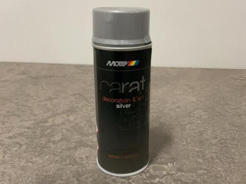 Veiling - 24x Motip Carat spuitlak zilver 400ml, Doe-het-zelf en Bouw, Verf, Beits en Lak